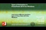 Types of Animation in PowerPoint 2010 for Windows
