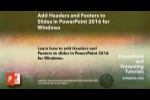Add Headers and Footers to Slides in PowerPoint 2016 for Windows