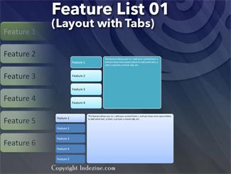 Feature List 01 (Layout with Tabs)
