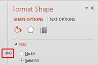 Format Task Panes in PowerPoint 2013 for Windows