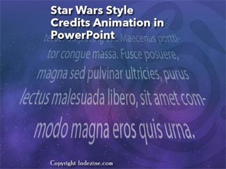 Star Wars Style Credits Animation