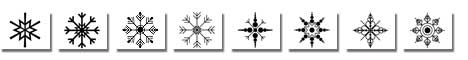 Snowflakes PowerPoint Silhouettes