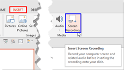 Screen Recording in PowerPoint 2013 for Windows